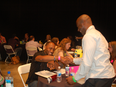 Aaron and Malik at the First Team Networking Event 2009